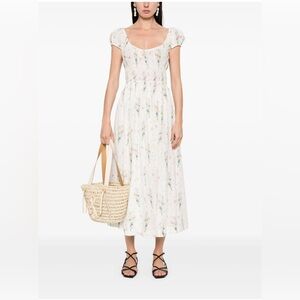 Doen | Quincey Floral Cotton Midi-Dress | WORN ONCE!!